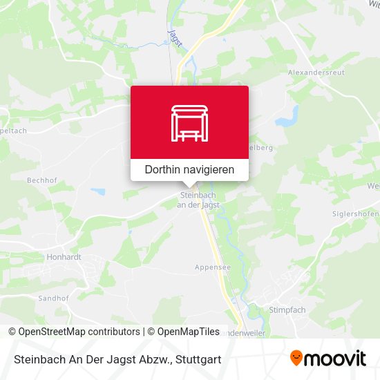 Steinbach An Der Jagst Abzw. Karte