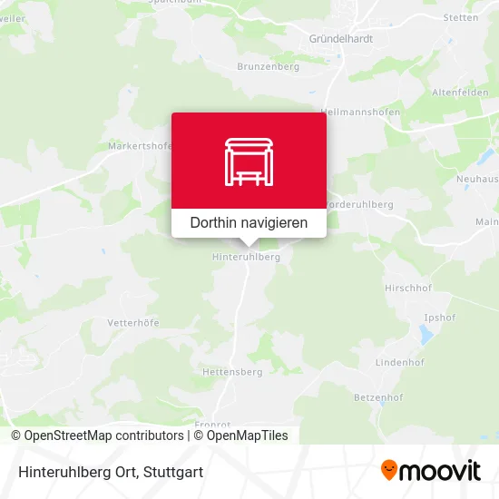 Hinteruhlberg Ort Karte