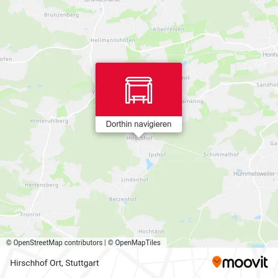 Hirschhof Ort Karte