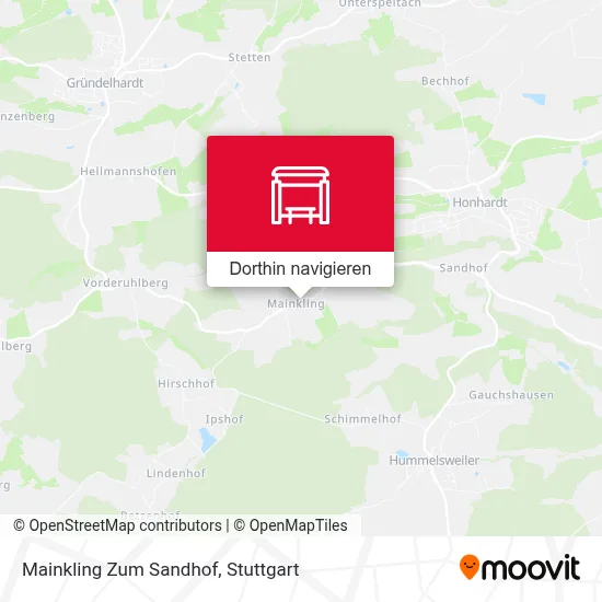 Mainkling Zum Sandhof Karte