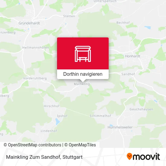 Mainkling Zum Sandhof Karte