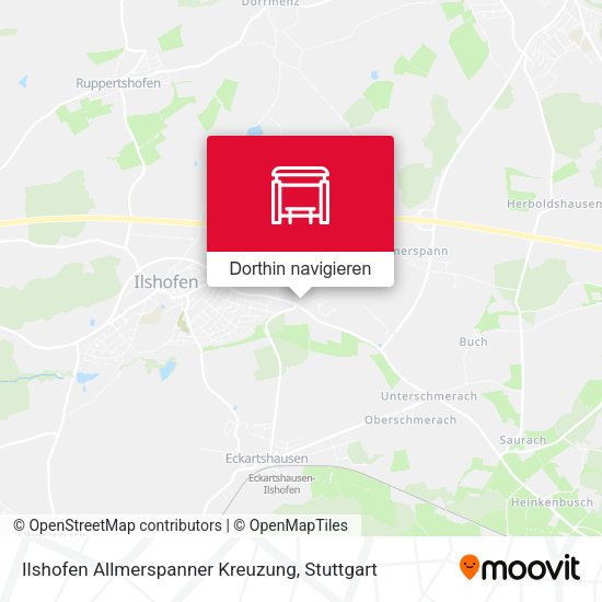 Ilshofen Allmerspanner Kreuzung Karte