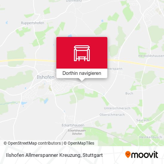 Ilshofen Allmerspanner Kreuzung Karte