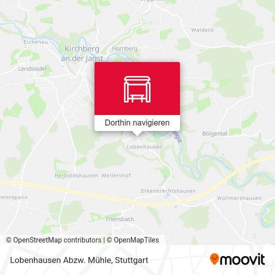 Lobenhausen Abzw. Mühle Karte