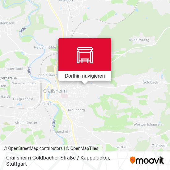 Crailsheim Goldbacher Straße / Kappeläcker Karte