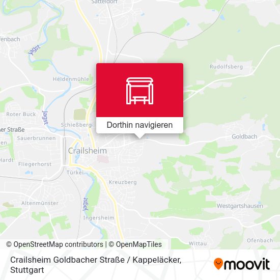 Crailsheim Goldbacher Straße / Kappeläcker Karte