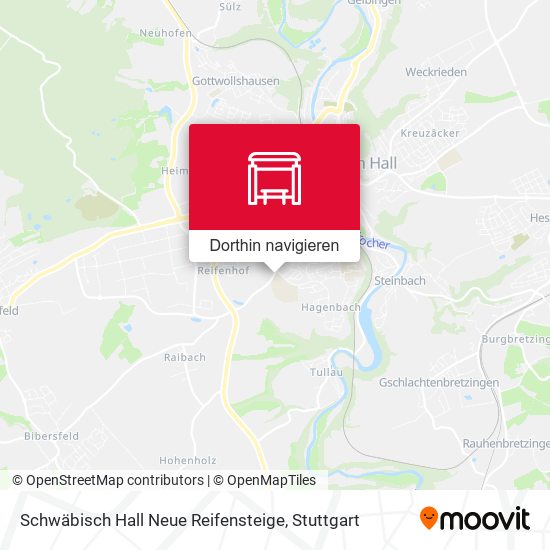 Schwäbisch Hall Neue Reifensteige Karte