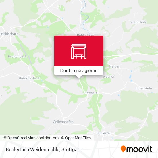 Bühlertann Weidenmühle Karte