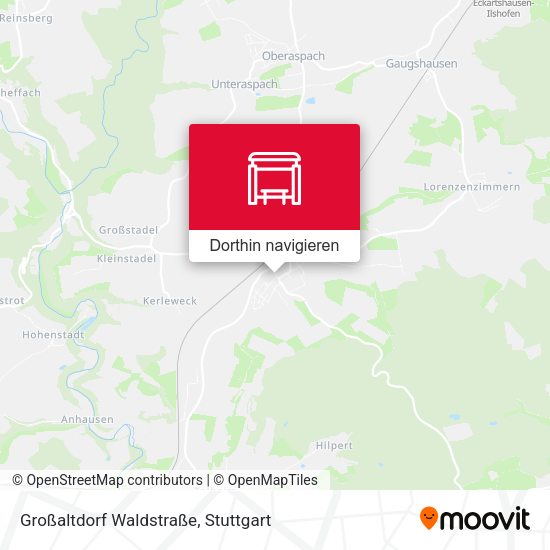 Großaltdorf Waldstraße Karte