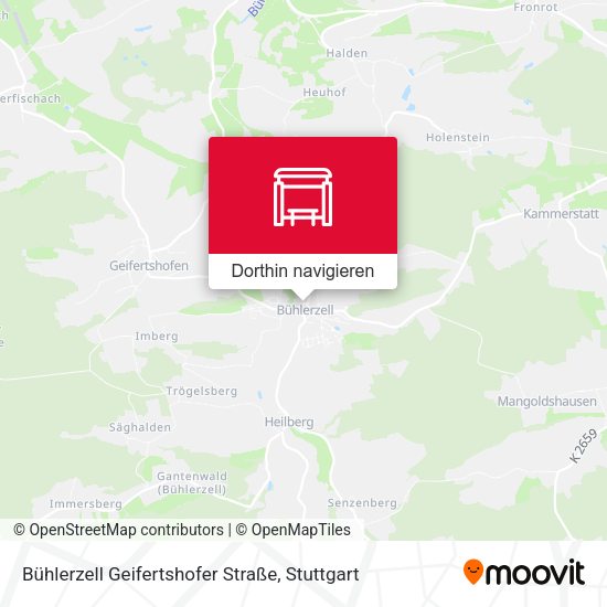 Bühlerzell Geifertshofer Straße Karte