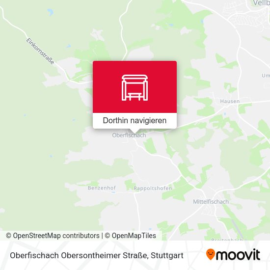 Oberfischach Obersontheimer Straße Karte