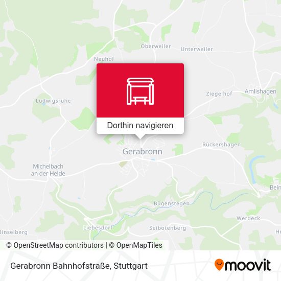 Gerabronn Bahnhofstraße Karte