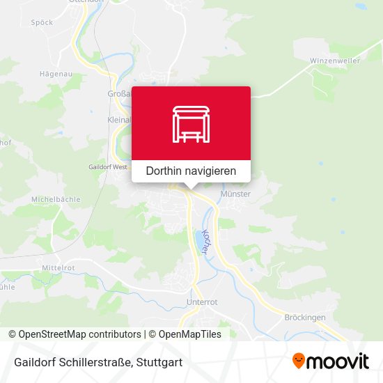 Gaildorf Schillerstraße Karte