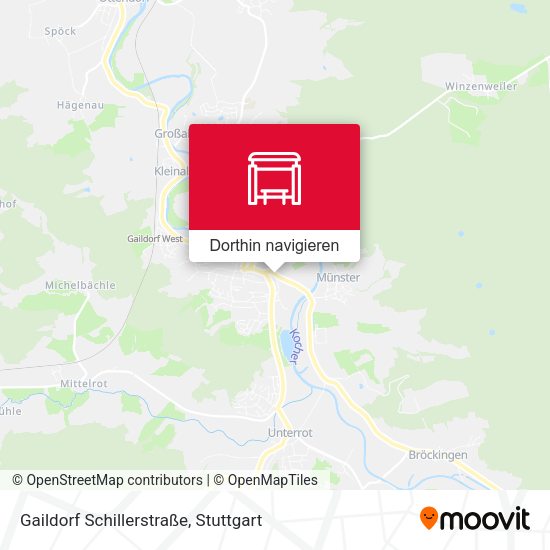 Gaildorf Schillerstraße Karte