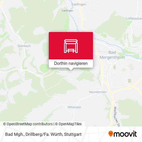 Bad Mgh., Drillberg/Fa. Würth Karte
