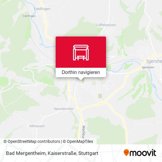 Bad Mergentheim, Kaiserstraße Karte