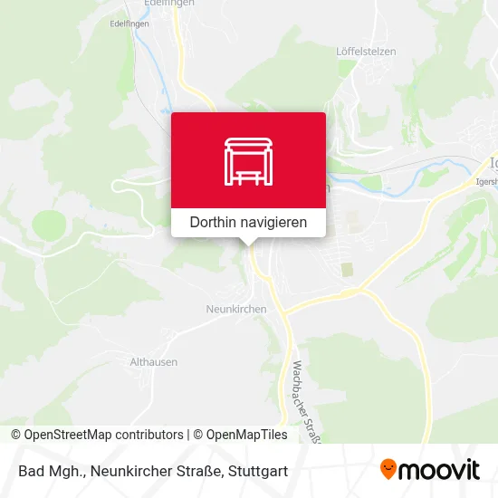 Bad Mgh., Neunkircher Straße Karte