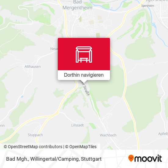 Bad Mgh., Willingertal/Camping Karte