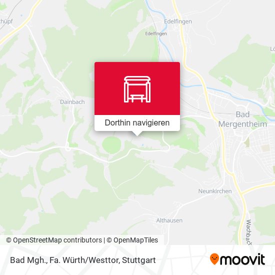 Bad Mgh., Fa. Würth/Westtor Karte