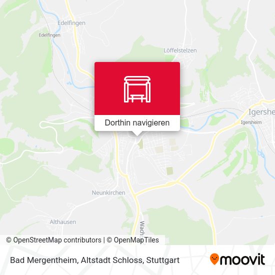 Bad Mergentheim, Altstadt Schloss Karte