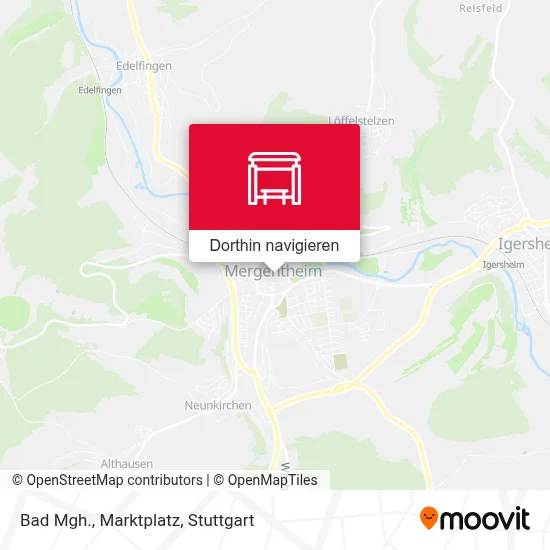 Bad Mgh., Marktplatz Karte