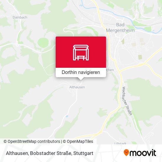 Althausen, Bobstadter Straße Karte