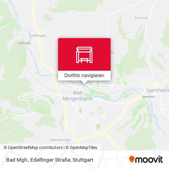 Bad Mgh., Edelfinger Straße Karte