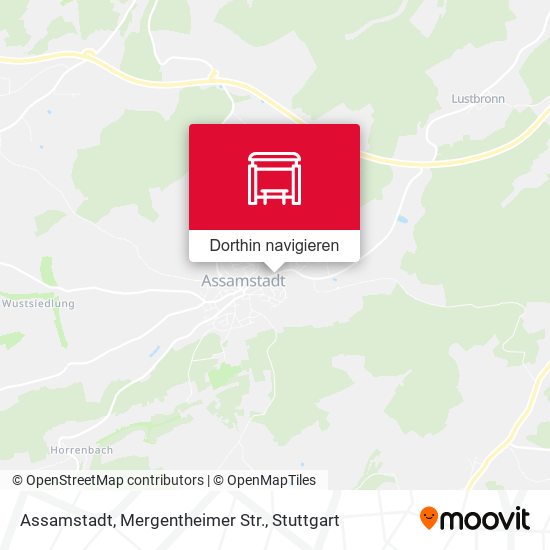 Assamstadt, Mergentheimer Str. Karte