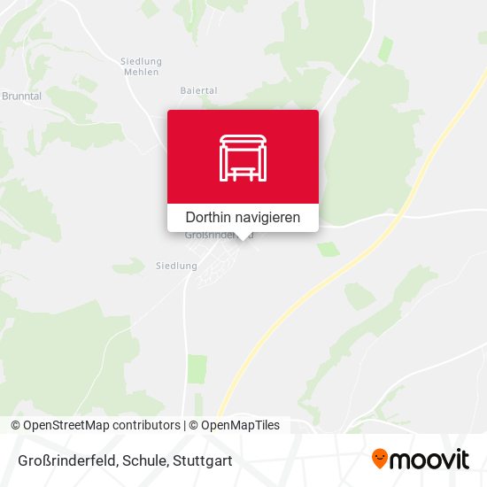 Großrinderfeld, Schule Karte