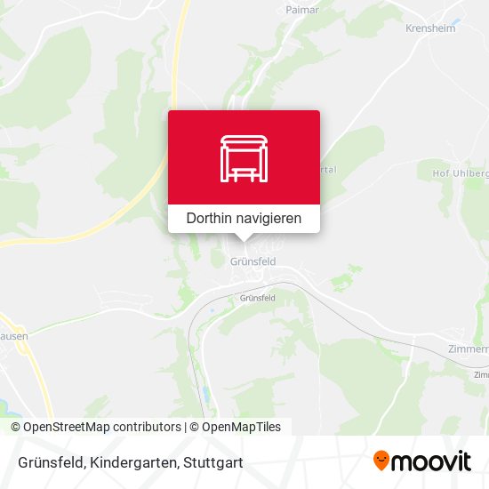 Grünsfeld, Kindergarten Karte