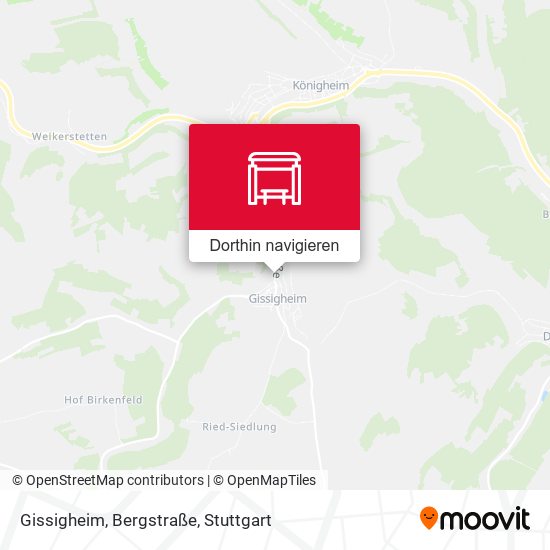 Gissigheim, Bergstraße Karte