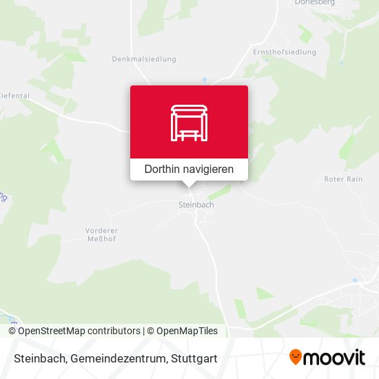 Steinbach, Gemeindezentrum Karte