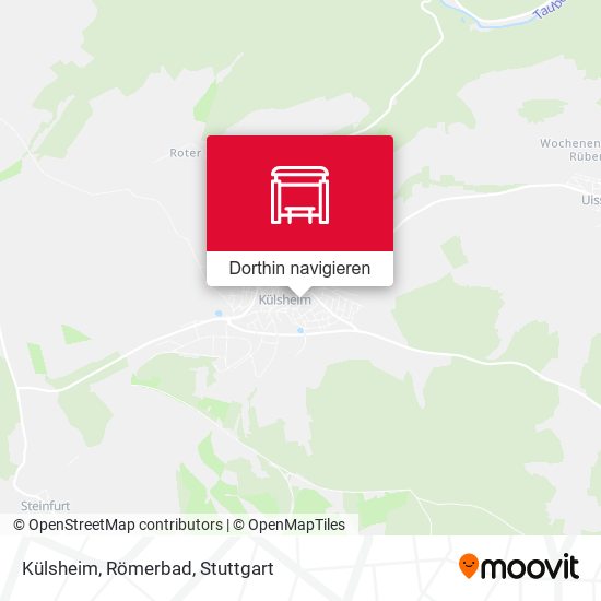Külsheim, Römerbad Karte
