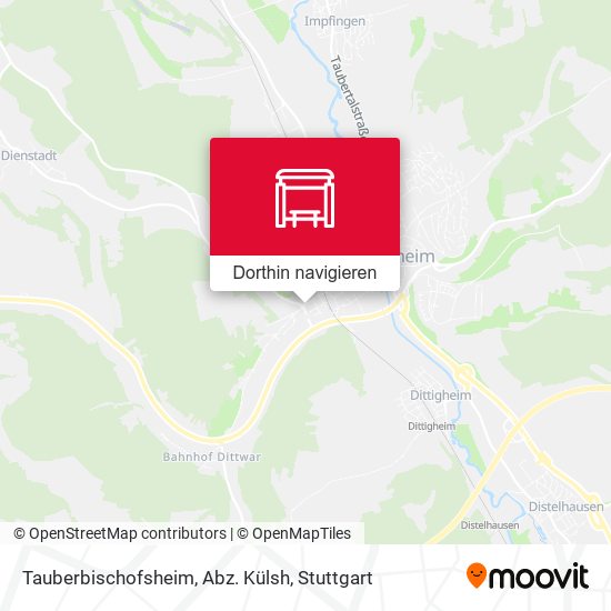 Tauberbischofsheim, Abz. Külsh Karte