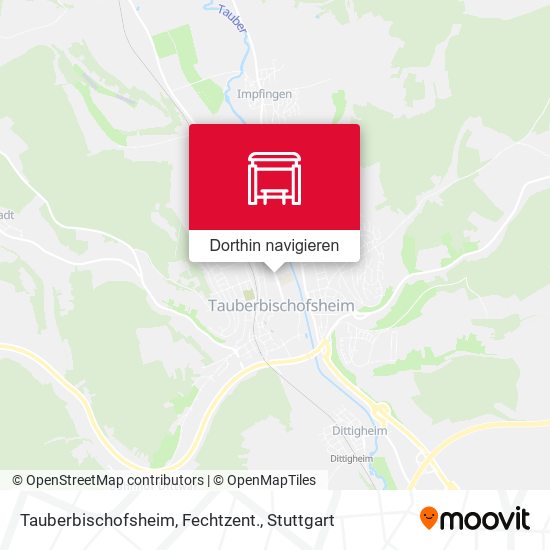 Tauberbischofsheim, Fechtzent. Karte