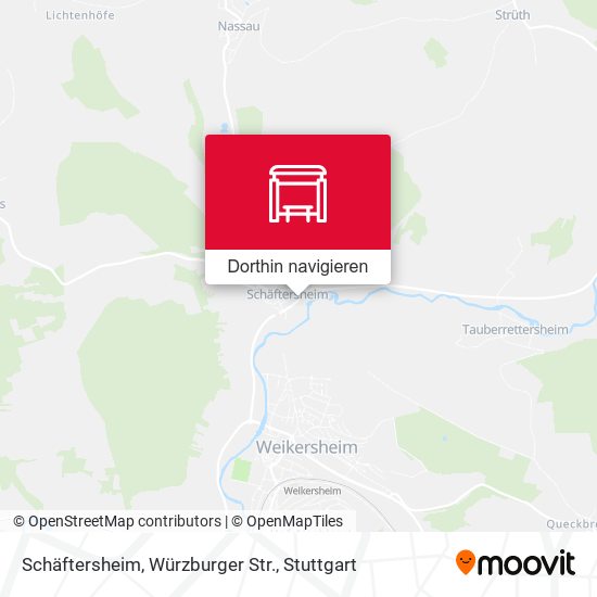 Schäftersheim, Würzburger Str. Karte