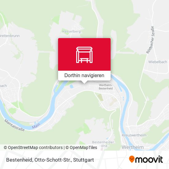 Bestenheid, Otto-Schott-Str. Karte