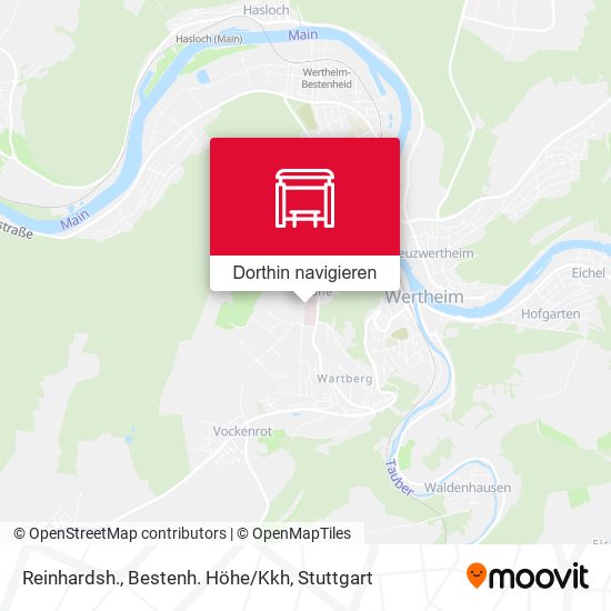 Reinhardsh., Bestenh. Höhe/Kkh Karte