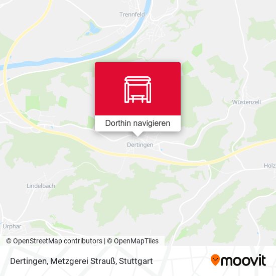 Dertingen, Metzgerei Strauß Karte