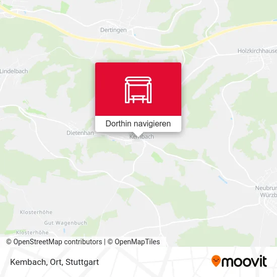 Kembach, Ort Karte