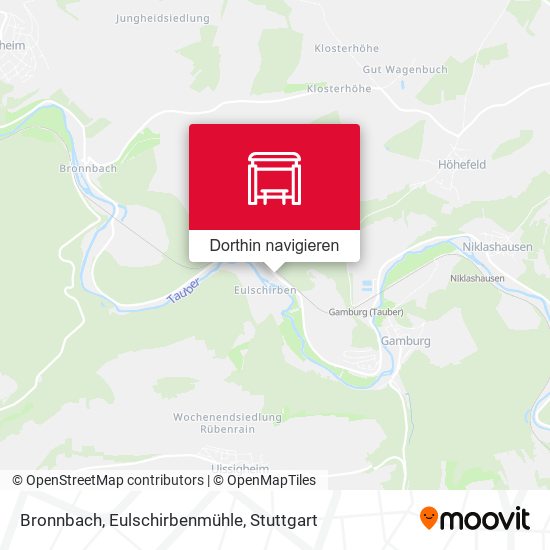 Bronnbach, Eulschirbenmühle Karte