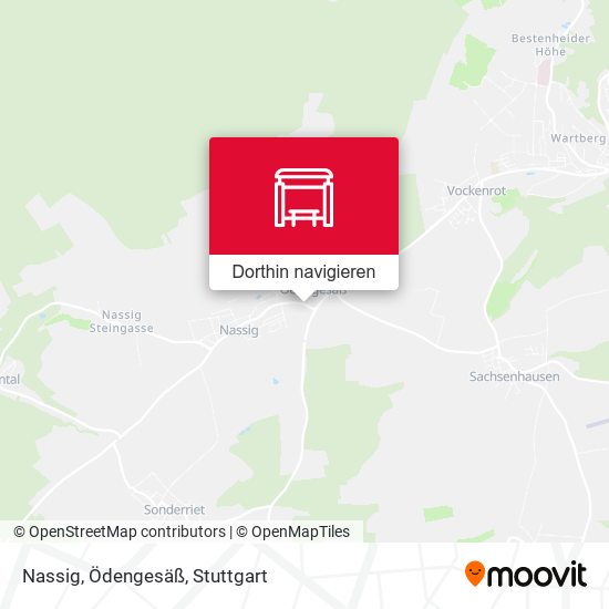 Nassig, Ödengesäß Karte