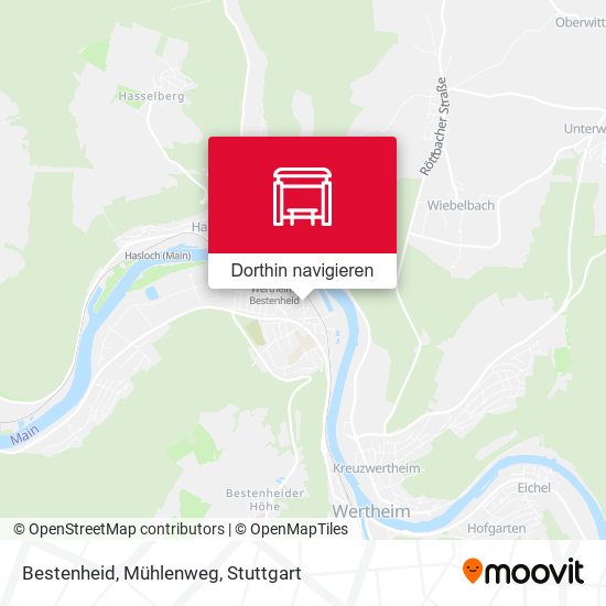 Bestenheid, Mühlenweg Karte