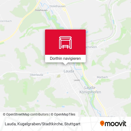 Lauda, Kugelgraben/Stadtkirche Karte