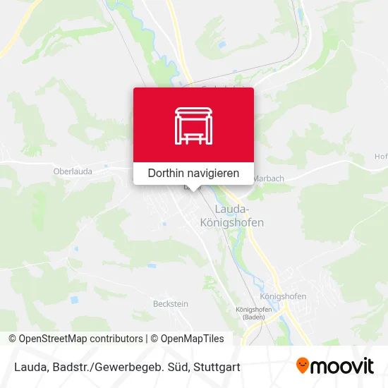 Lauda, Badstr./Gewerbegeb. Süd Karte