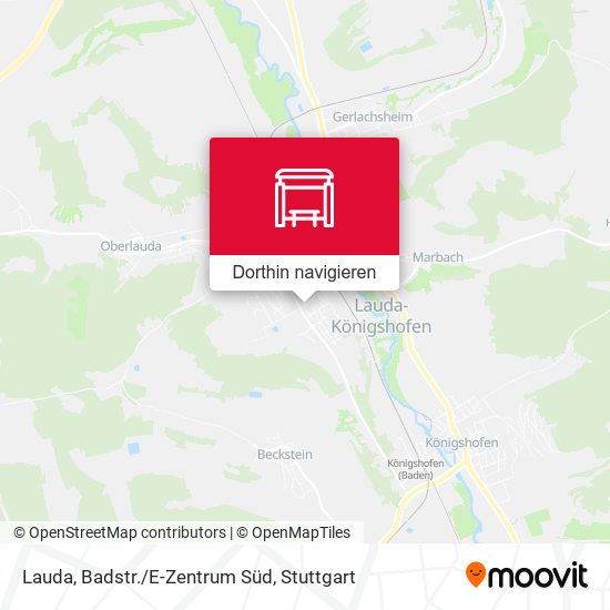 Lauda, Badstr./E-Zentrum Süd Karte