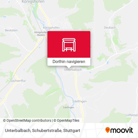 Unterbalbach, Schubertstraße Karte