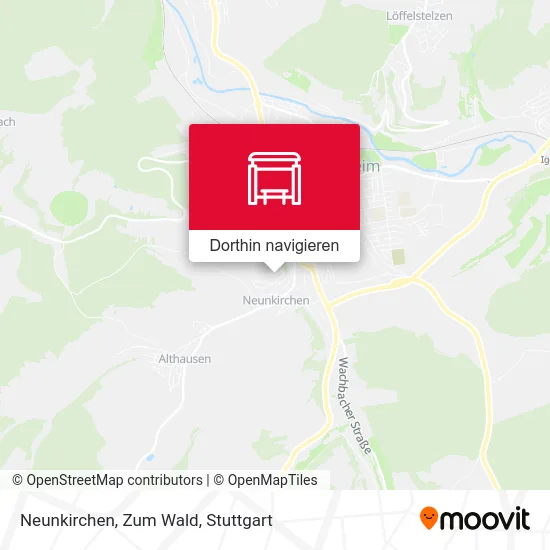 Neunkirchen, Zum Wald Karte