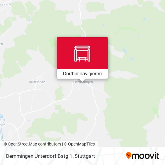Demmingen Unterdorf Bstg 1 Karte