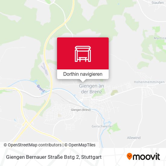 Giengen Bernauer Straße Bstg 2 Karte